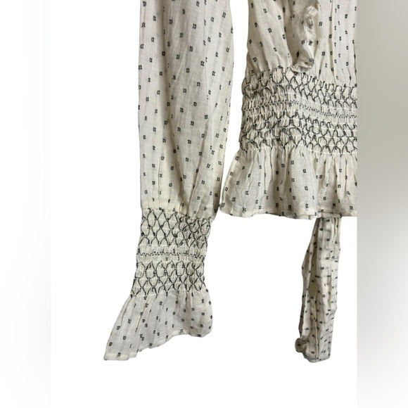 Rahi Cali Whimsy Ventura Victorian Embroidered Open Back Cotton Top Small - Picture 3 of 14